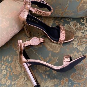Liliana Rose Gold Watch Heels , size 11 !!!